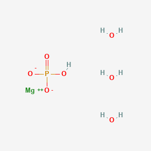 molecular formula MgHPO4· nH2O (where n = 0-3) B147975 Magnesium hydrogen phosphate trihydrate CAS No. 7782-75-4