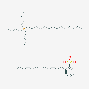 molecular formula C44H85O3PS B14797573 Tributyltetradecylphosphonium dodecylbenzenesulfonate CAS No. 817629-57-5