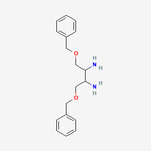 molecular formula C18H24N2O2 B14797688 1,4-Bis(phenylmethoxy)butane-2,3-diamine 