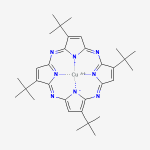molecular formula C32H40CuN8 B14797929 Copper tetra(tert-butyl)tetraazaporphinate CAS No. 65124-35-8