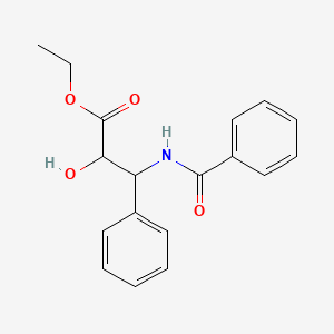 molecular formula C18H19NO4 B14798221 beta-(Benzoylamino)-alpha-hydroxybenzenepropanoic acid, ethyl ester 