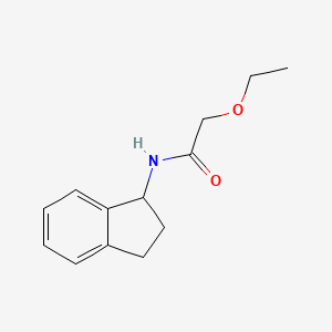 molecular formula C13H17NO2 B14798249 N-(2,3-dihydro-1H-inden-1-yl)-2-ethoxyacetamide 