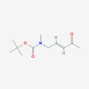 molecular formula C11H19NO3 B14798373 Tert-butyl methyl(4-oxopent-2-en-1-yl)carbamate 