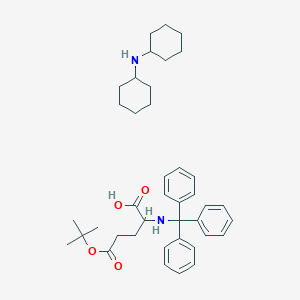 molecular formula C40H54N2O4 B14798423 N-cyclohexylcyclohexanamine;5-[(2-methylpropan-2-yl)oxy]-5-oxo-2-(tritylamino)pentanoic acid 