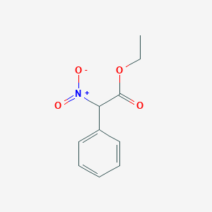 molecular formula C10H11NO4 B14798822 Ethyl 2-nitro-2-phenylacetate 