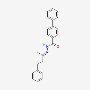molecular formula C23H22N2O B14798834 N'-[(2E)-4-phenylbutan-2-ylidene]biphenyl-4-carbohydrazide 