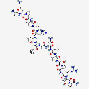 molecular formula C87H143N25O20 B14798978 H-DL-Ala-DL-Lys-DL-Pro-DL-Val-DL-Val-DL-His-DL-Leu-DL-Phe-DL-Ala-DL-Asn-DL-xiIle-DL-Val-DL-xiThr-DL-Pro-DL-Arg-DL-xiThr-DL-Pro-NH2 
