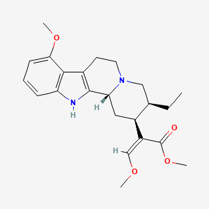 molecular formula C23H30N2O4 B14799038 methyl (Z)-2-[(2S,3S,12bR)-3-ethyl-8-methoxy-1,2,3,4,6,7,12,12b-octahydroindolo[2,3-a]quinolizin-2-yl]-3-methoxyprop-2-enoate 