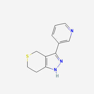 3-(Pyridin-3-yl)-1,4,6,7-tetrahydrothiopyrano[4,3-c]pyrazole