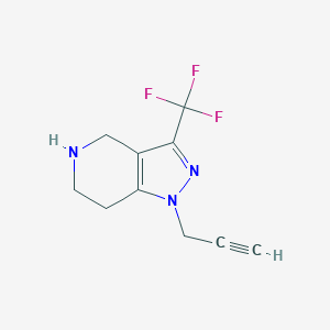 1-(prop-2-yn-1-yl)-3-(trifluoromethyl)-4,5,6,7-tetrahydro-1H-pyrazolo[4,3-c]pyridine
