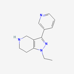 1-ethyl-3-(pyridin-3-yl)-4,5,6,7-tetrahydro-1H-pyrazolo[4,3-c]pyridine