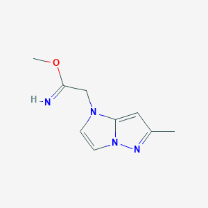 methyl 2-(6-methyl-1H-imidazo[1,2-b]pyrazol-1-yl)acetimidate