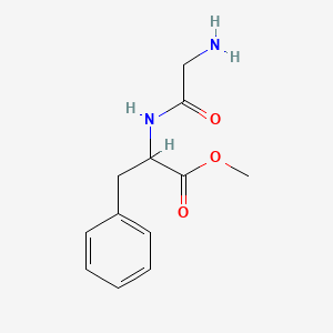 molecular formula C12H16N2O3 B14799115 Methyl 2-(2-aminoacetamido)-3-phenylpropanoate 
