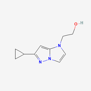 2-(6-cyclopropyl-1H-imidazo[1,2-b]pyrazol-1-yl)ethan-1-ol