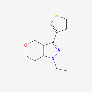 1-Ethyl-3-(thiophen-3-yl)-1,4,6,7-tetrahydropyrano[4,3-c]pyrazole