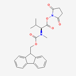 molecular formula C25H26N2O6 B14799151 Fmoc-MeVal-OSu CAS No. 863971-49-7