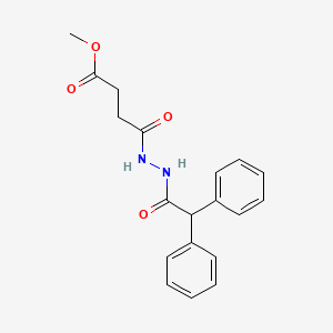 molecular formula C19H20N2O4 B14799203 Methyl 4-[2-(diphenylacetyl)hydrazinyl]-4-oxobutanoate 