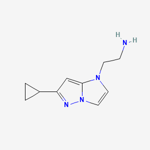 2-(6-cyclopropyl-1H-imidazo[1,2-b]pyrazol-1-yl)ethan-1-amine