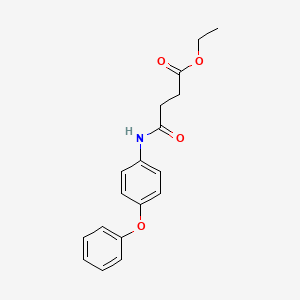 molecular formula C18H19NO4 B14799211 Ethyl 4-oxo-4-[(4-phenoxyphenyl)amino]butanoate 