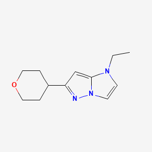 1-ethyl-6-(tetrahydro-2H-pyran-4-yl)-1H-imidazo[1,2-b]pyrazole