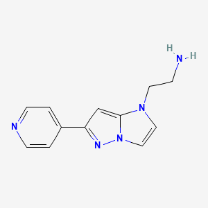 2-(6-(pyridin-4-yl)-1H-imidazo[1,2-b]pyrazol-1-yl)ethan-1-amine