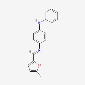 molecular formula C18H16N2O B14799267 N-[(E)-(5-methylfuran-2-yl)methylidene]-N'-phenylbenzene-1,4-diamine 