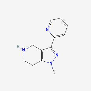 1-methyl-3-(pyridin-2-yl)-4,5,6,7-tetrahydro-1H-pyrazolo[4,3-c]pyridine