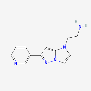 2-(6-(pyridin-3-yl)-1H-imidazo[1,2-b]pyrazol-1-yl)ethan-1-amine