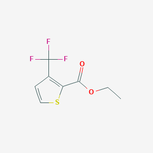 molecular formula C8H7F3O2S B14799331 Ethyl 3-(trifluoromethyl)thiophene-2-carboxylate 