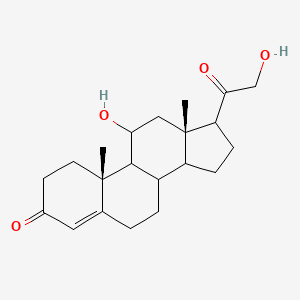 molecular formula C21H30O4 B14799337 (10R,13S)-11-hydroxy-17-(2-hydroxyacetyl)-10,13-dimethyl-1,2,6,7,8,9,11,12,14,15,16,17-dodecahydrocyclopenta[a]phenanthren-3-one 