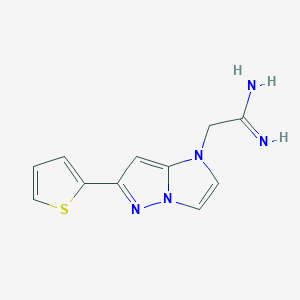 2-(6-(thiophen-2-yl)-1H-imidazo[1,2-b]pyrazol-1-yl)acetimidamide