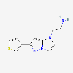 2-(6-(thiophen-3-yl)-1H-imidazo[1,2-b]pyrazol-1-yl)ethan-1-amine
