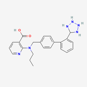 molecular formula C23H26N6O2 B14799369 2-[propyl-[[4-[2-(tetrazolidin-5-yl)phenyl]phenyl]methyl]amino]pyridine-3-carboxylic acid 