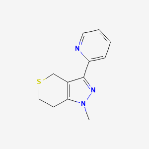 1-Methyl-3-(pyridin-2-yl)-1,4,6,7-tetrahydrothiopyrano[4,3-c]pyrazole