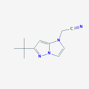 2-(6-(tert-butyl)-1H-imidazo[1,2-b]pyrazol-1-yl)acetonitrile