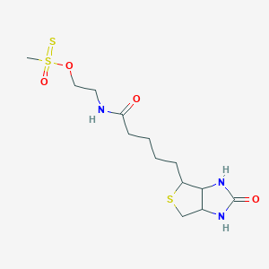 molecular formula C13H23N3O4S3 B14799433 N-(2-methylsulfonothioyloxyethyl)-5-(2-oxo-1,3,3a,4,6,6a-hexahydrothieno[3,4-d]imidazol-4-yl)pentanamide 