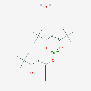 molecular formula C22H40MgO5 B14799450 magnesium,(Z)-2,2,6,6-tetramethyl-5-oxohept-3-en-3-olate 