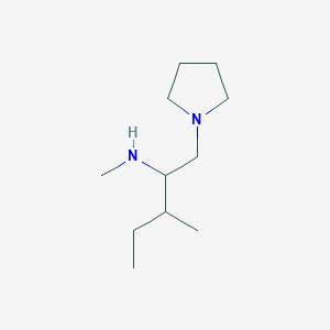 molecular formula C11H24N2 B14799554 N,3-dimethyl-1-pyrrolidin-1-ylpentan-2-amine 