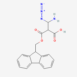 molecular formula C18H16N4O4 B14799562 Fmoc--azido-Ala-OH 