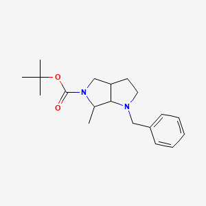 molecular formula C19H28N2O2 B14799607 tert-Butyl 1-benzyl-6-methylhexahydropyrrolo[3,4-b]pyrrole-5(1H)-carboxylate 