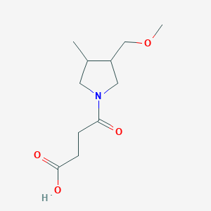 4-(3-(Methoxymethyl)-4-methylpyrrolidin-1-yl)-4-oxobutanoic acid