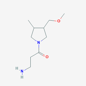 3-Amino-1-(3-(methoxymethyl)-4-methylpyrrolidin-1-yl)propan-1-one