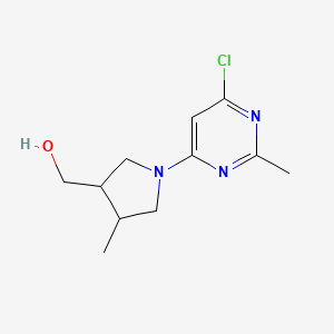 (1-(6-Chloro-2-methylpyrimidin-4-yl)-4-methylpyrrolidin-3-yl)methanol