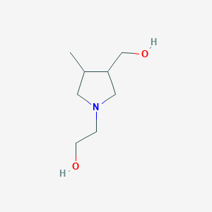 2-(3-(Hydroxymethyl)-4-methylpyrrolidin-1-yl)ethan-1-ol