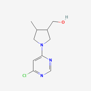 molecular formula C10H14ClN3O B1479992 (1-(6-Chloropyrimidin-4-yl)-4-methylpyrrolidin-3-yl)methanol CAS No. 2097999-27-2