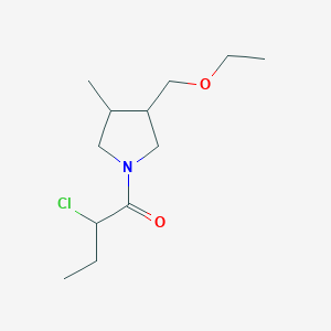 2-Chloro-1-(3-(ethoxymethyl)-4-methylpyrrolidin-1-yl)butan-1-one
