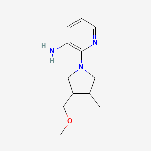 2-(3-(Methoxymethyl)-4-methylpyrrolidin-1-yl)pyridin-3-amine