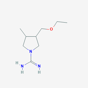 3-(Ethoxymethyl)-4-methylpyrrolidine-1-carboximidamide