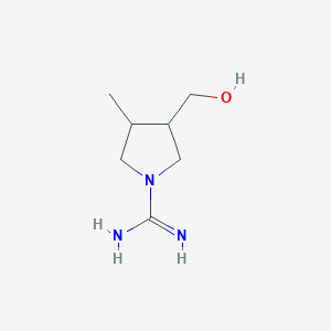 molecular formula C7H15N3O B1479999 3-(Hydroxymethyl)-4-methylpyrrolidine-1-carboximidamide CAS No. 2098048-83-8
