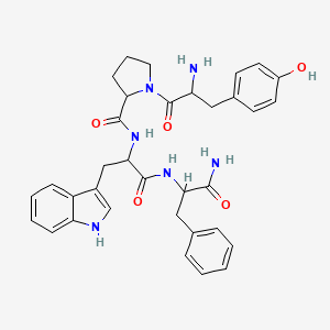molecular formula C34H38N6O5 B14799992 H-DL-Tyr-DL-Pro-DL-Trp-DL-Phe-NH2 